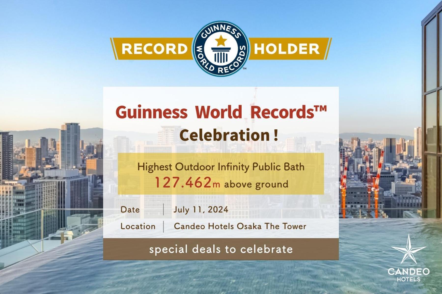 Candeo Hotels Osaka The Tower Dış mekan fotoğraf The certificate of the record holder